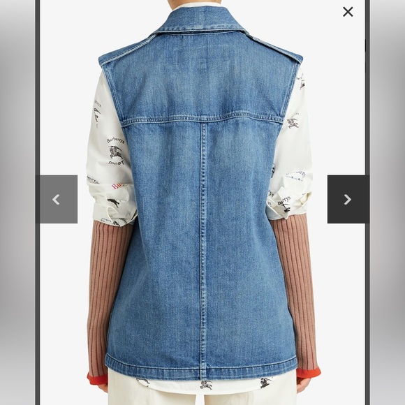 Burberry Japanese Denim Jacket Vest - Picture 6 of 11